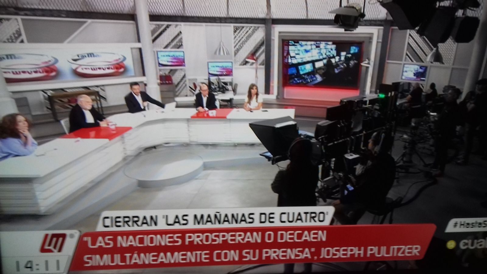 Cierra las mañanas de Cuatro.