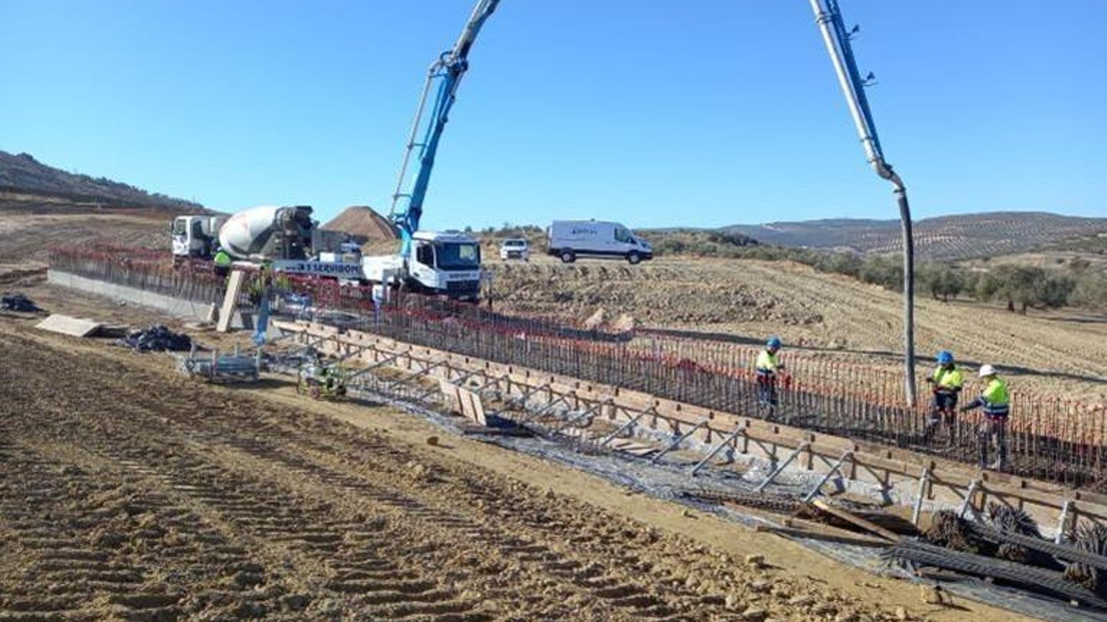 Trabajos en el tramo Variante de Loja-Riofrío