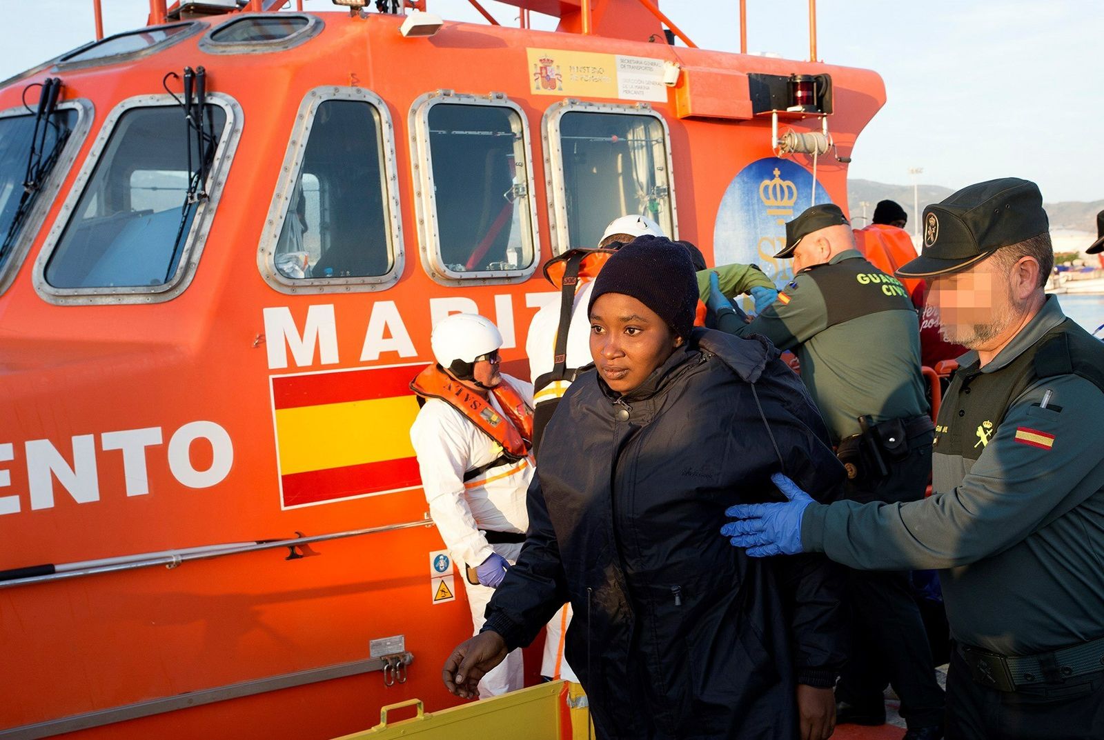 Imagen de archivo de la patera que llegó el 16 de abril a Motril