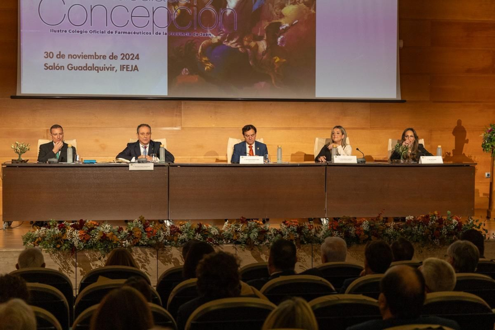 Acto institucional del Colegio de Farmacéuticos de Jaén con motivo de la festividad de su patrona
