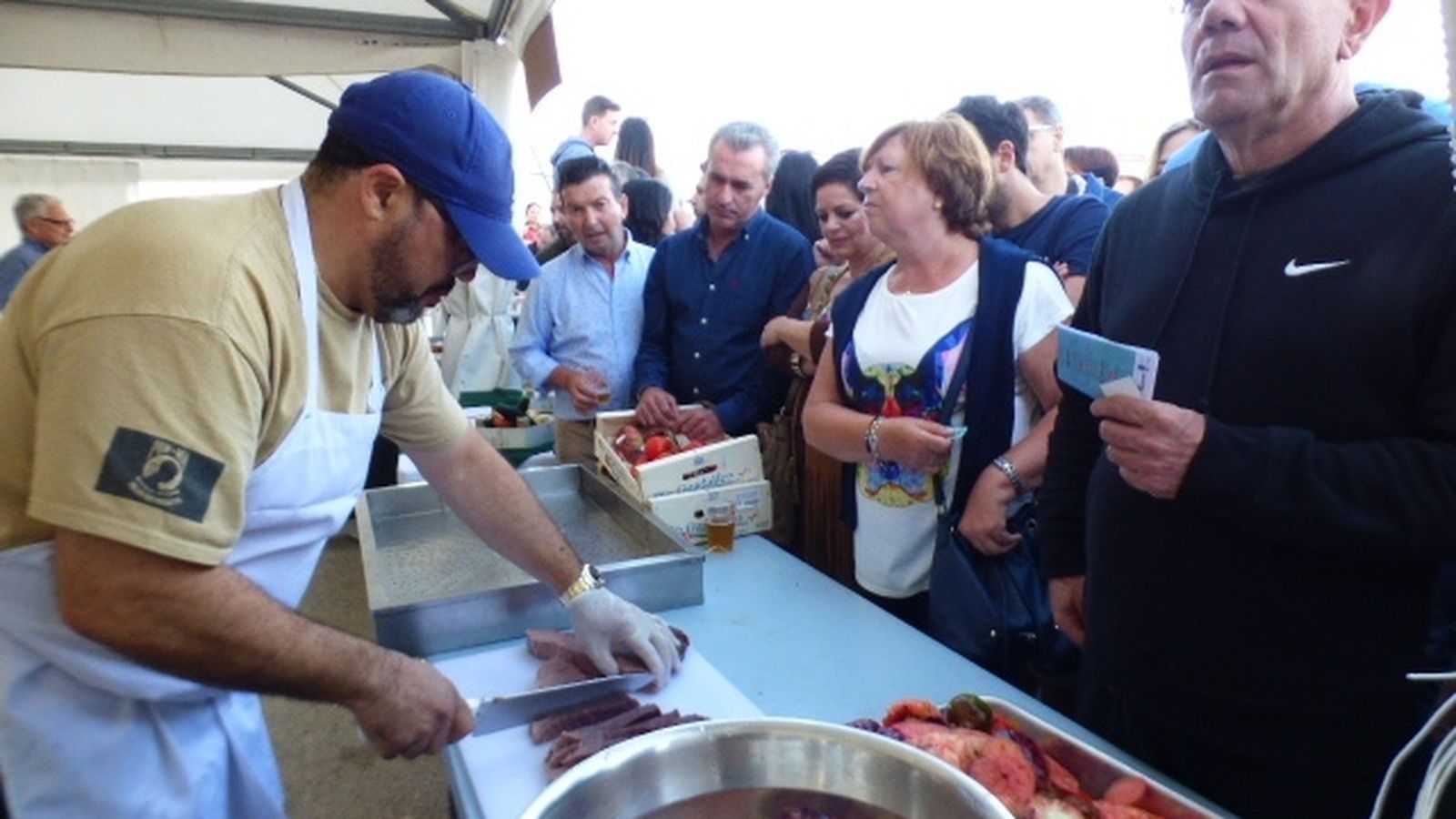 Degustación de atún en el ronqueo 2018.