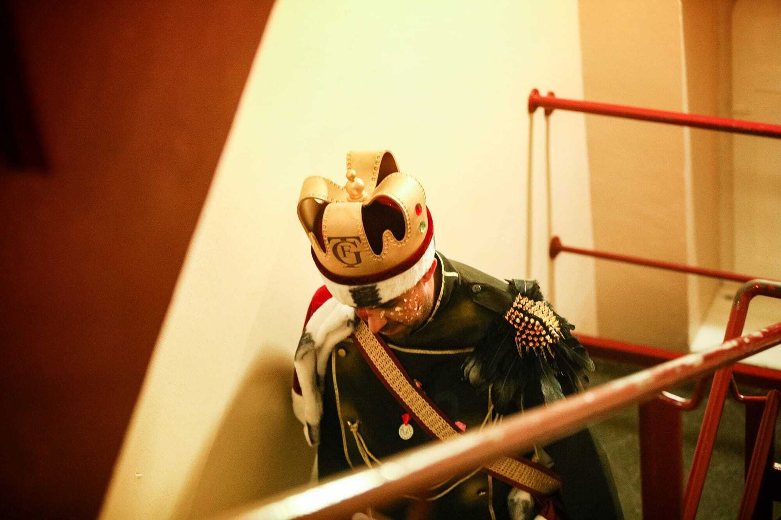 El ambiente en los camerinos del Falla