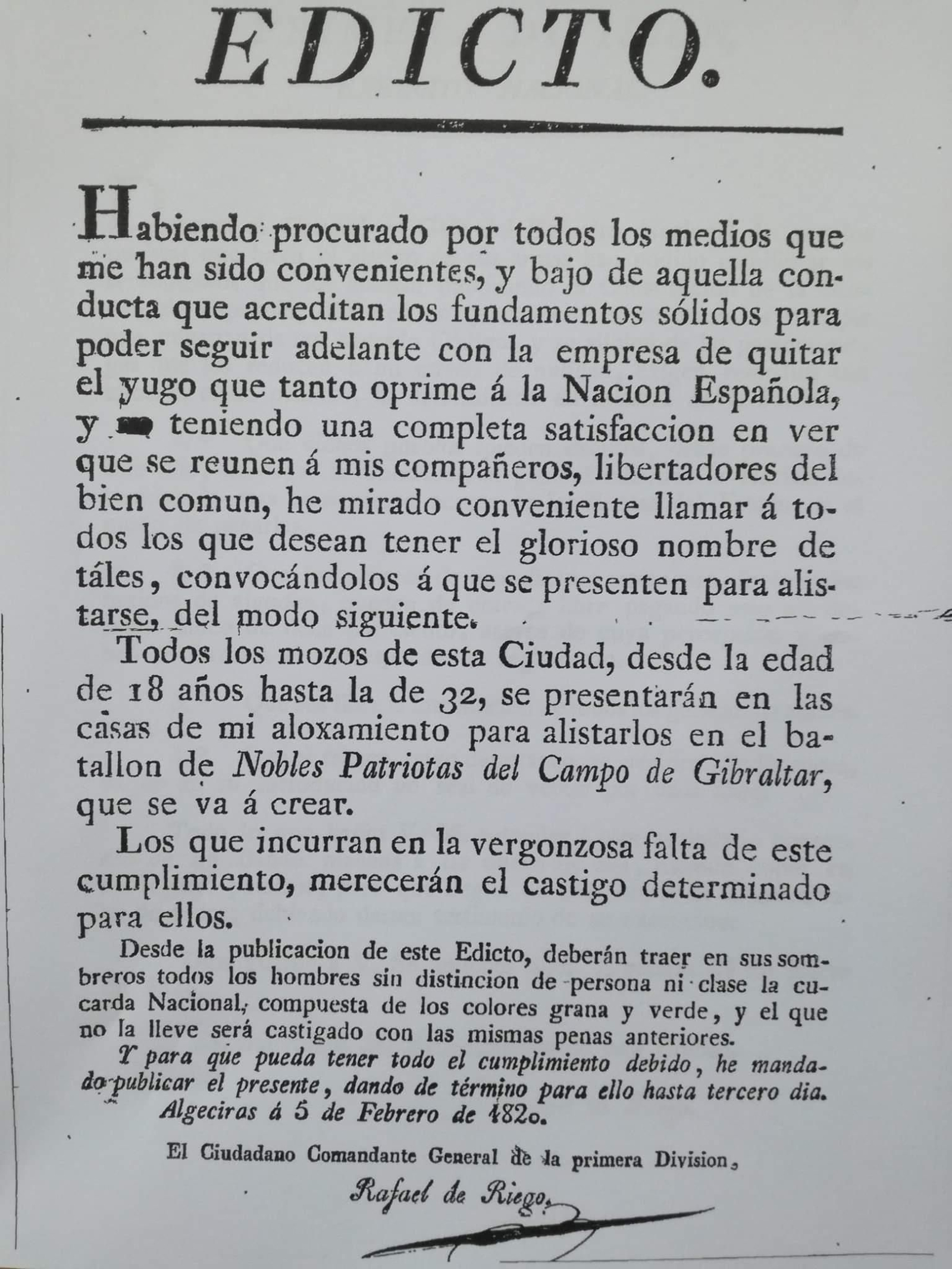 Reclutamiento de Riego.