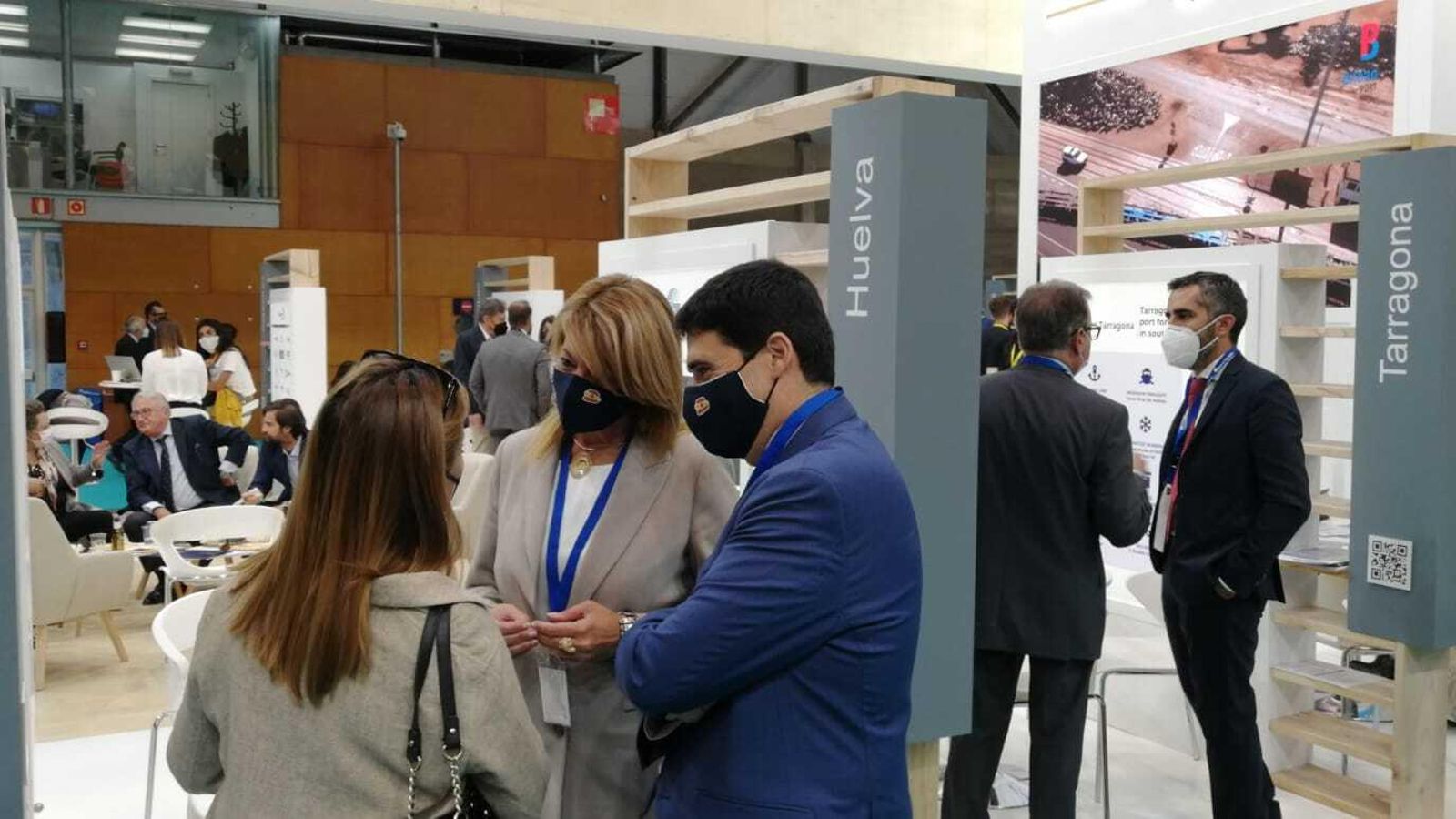 Estand del Puerto de Huelva en Ifema.