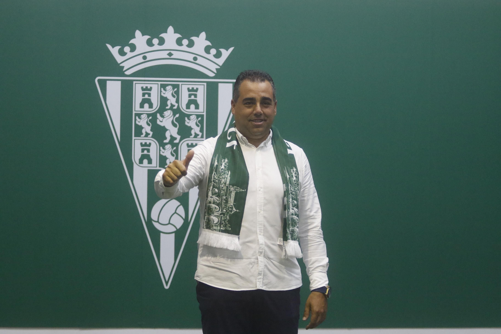 La presentación de Germán Crespo como entrenador del Córdoba CF, en imágenes