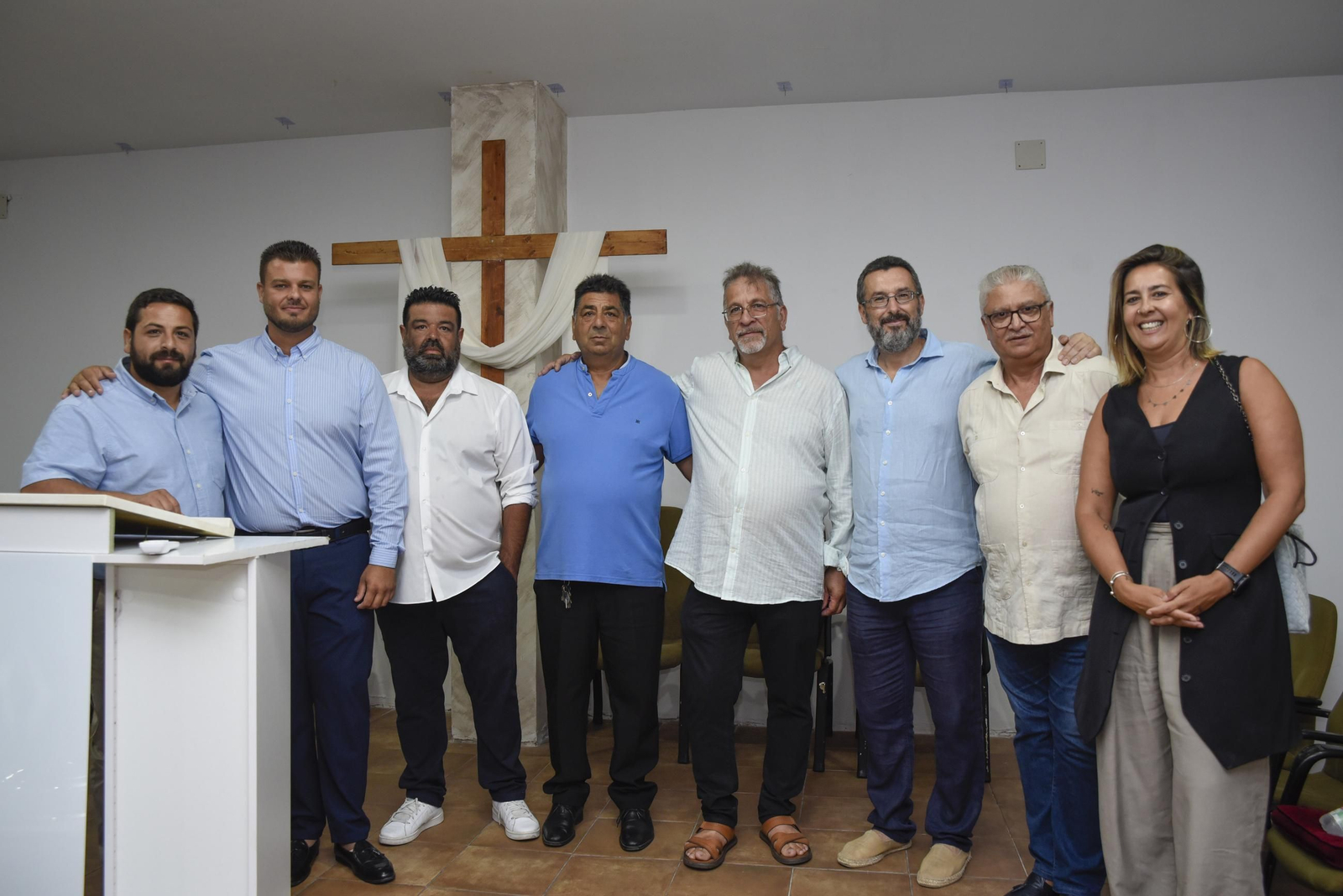 Las fotos de la misa cantada de la iglesia evangélica Ebenezer de La Línea