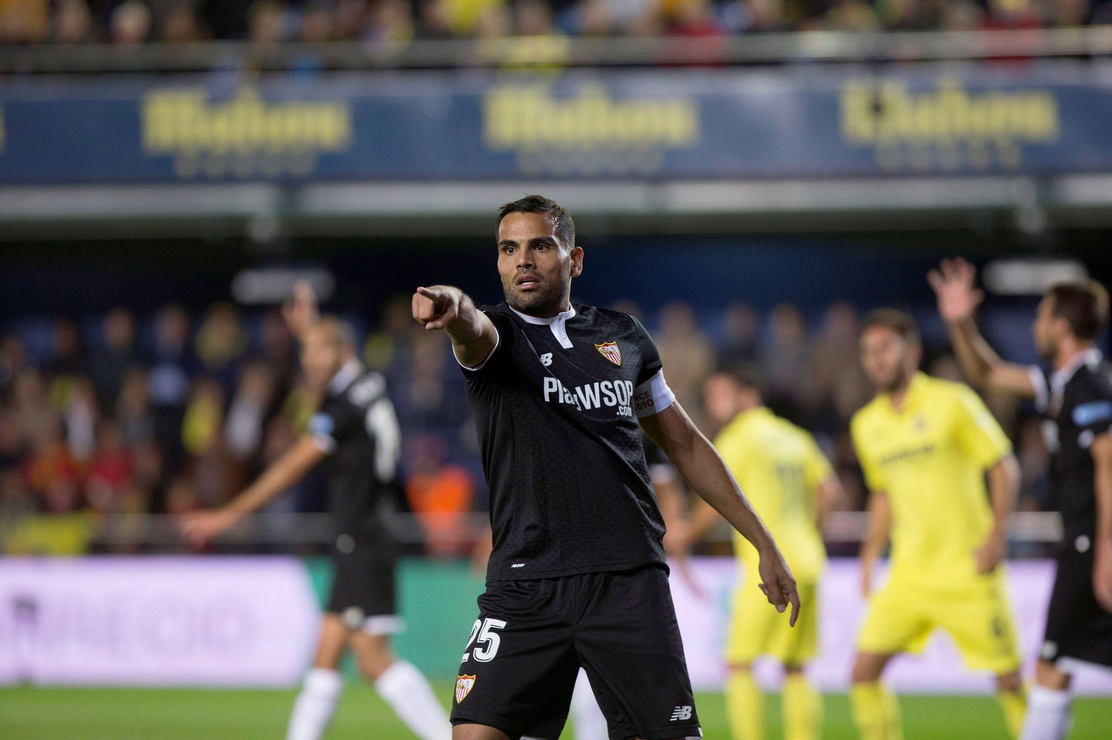 Gabriel Mercado, durante el partido ante el Villarreal el domingo.
