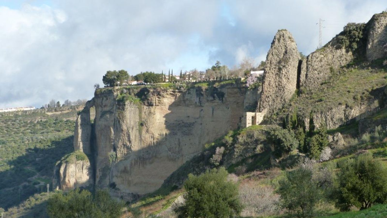 La hoya del Tajo desde donde sale el sendero de Ronda.