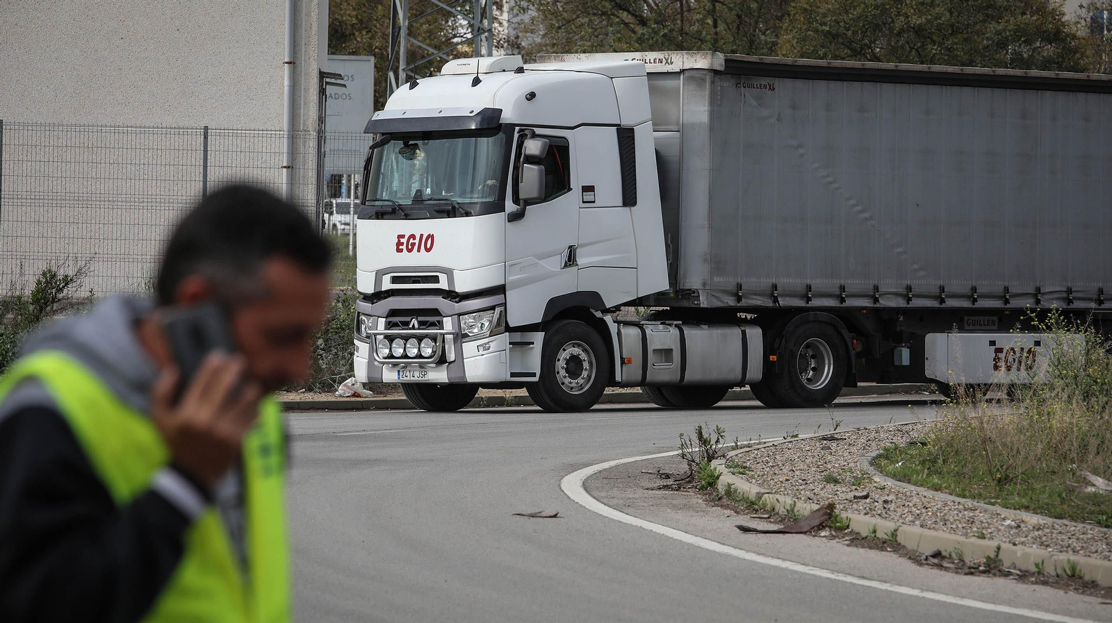 Siguen los paros de los transportistas de Plataforma en Jerez