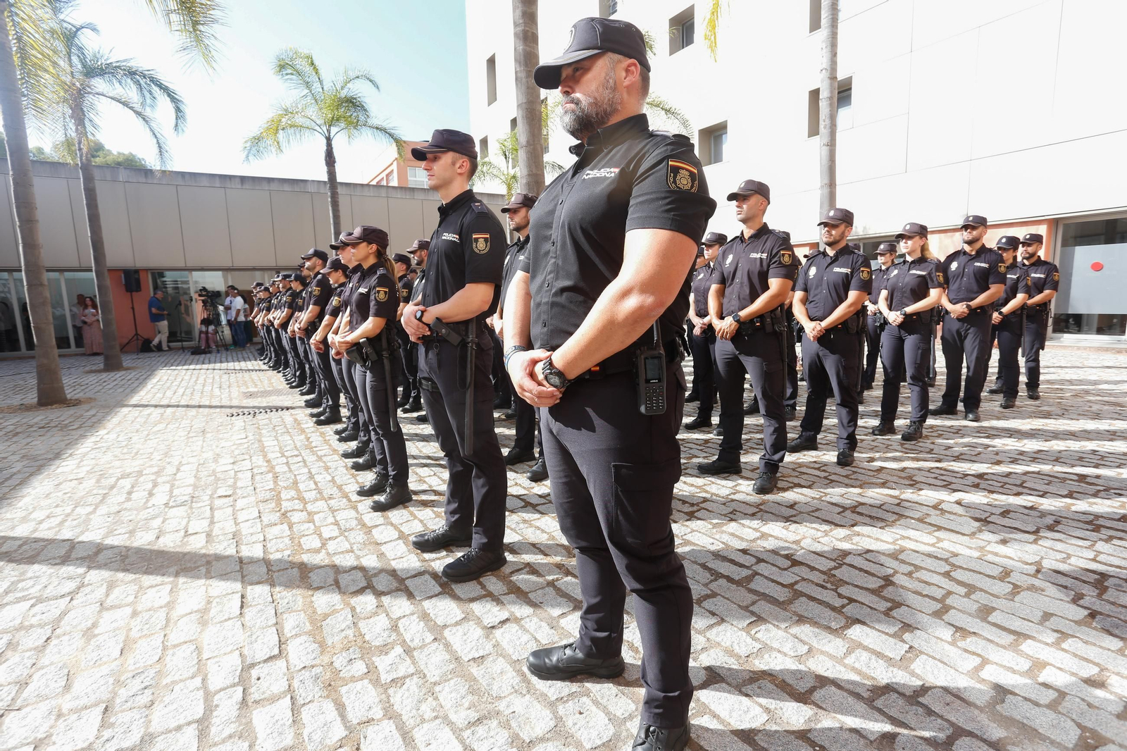 Acto de presenación de los nuevos alumnos de la Escuela Nacional de Policía en Algeciras