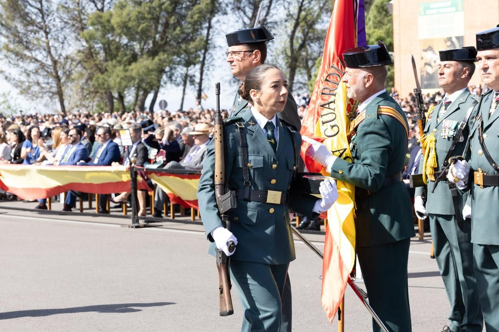 Acto de jura de bandera de la 130ª promoción de guardias civiles de la Academia de Baeza