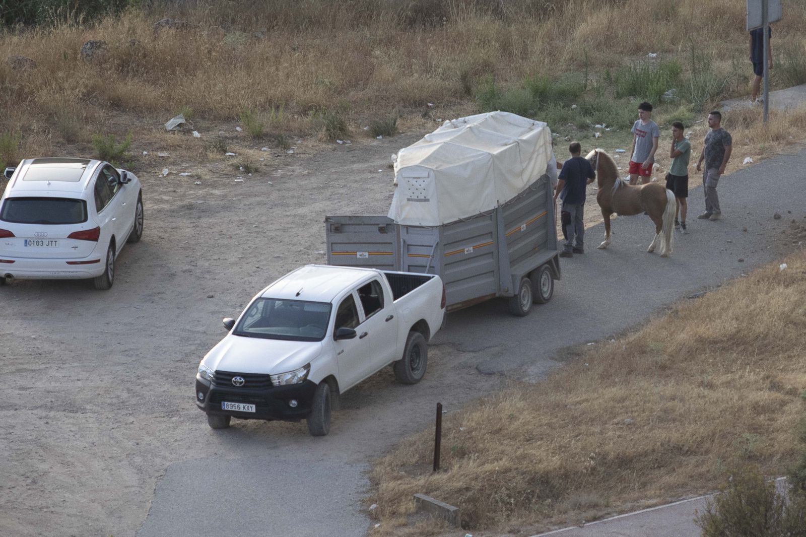 El fuego obliga a desalojar viviendas y se acerca a urbanizaciones de Albolote