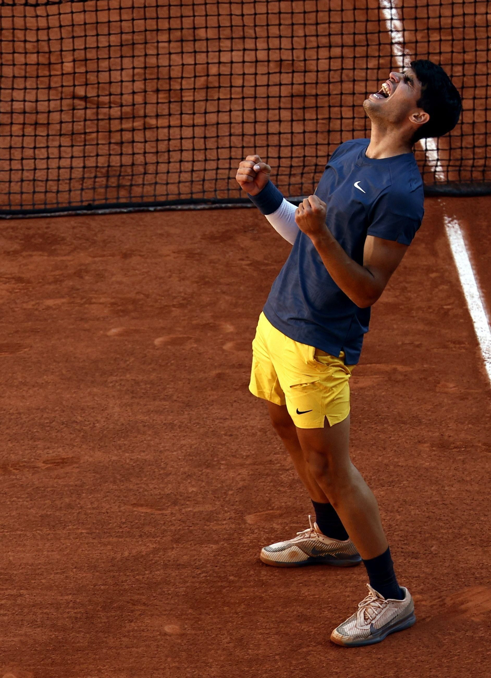 Las mejores fotos de la remontada de Alcaraz a Sinner