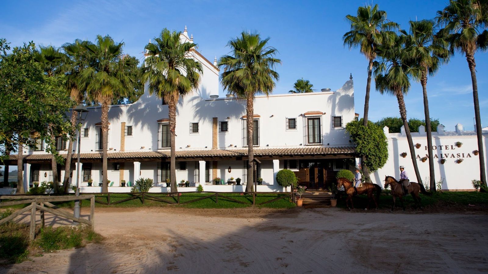 Exterior de La Malvasía, en El Rocío