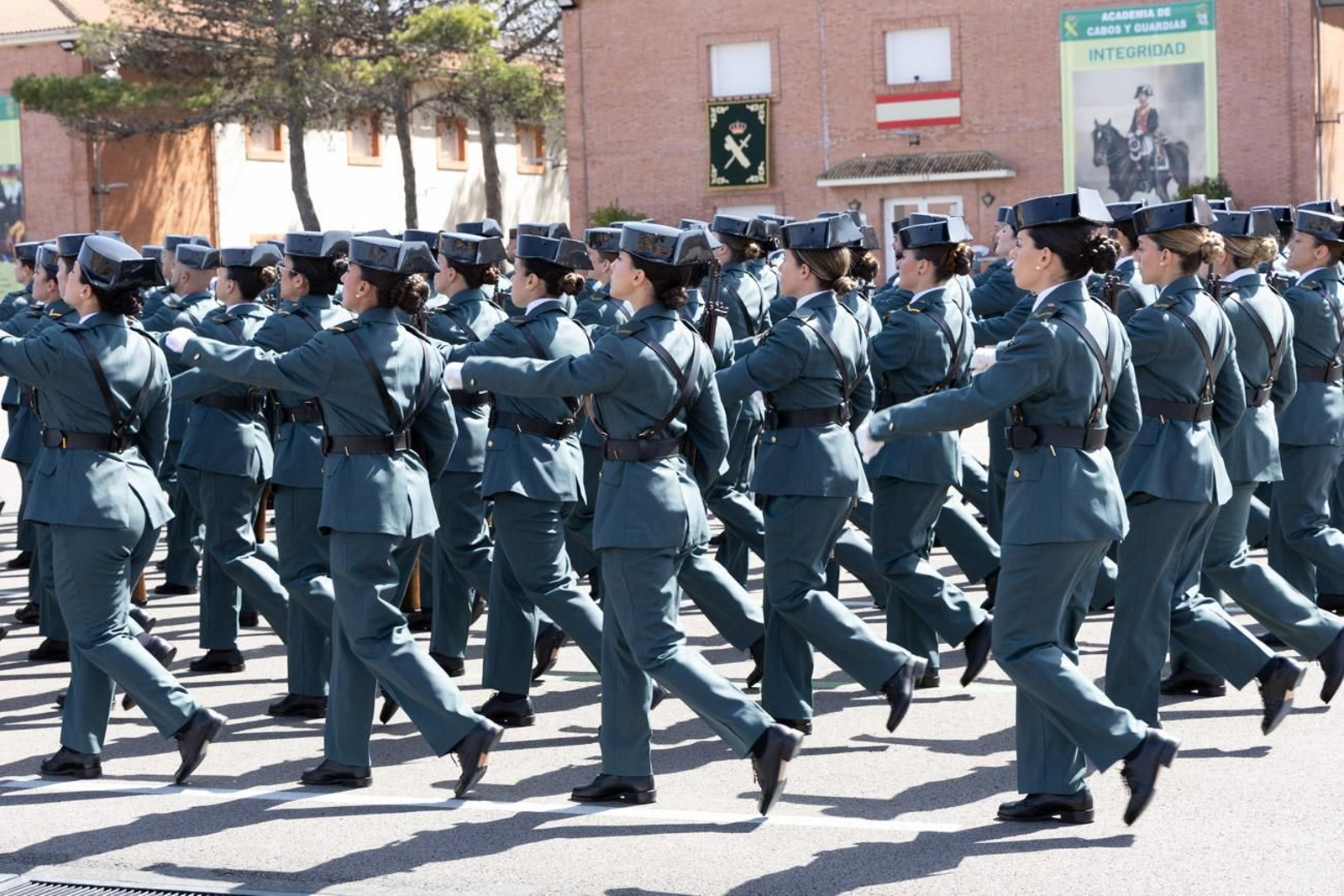 Jura de bandera de la 130ª promoción de guardias civiles de la Academia de Baeza