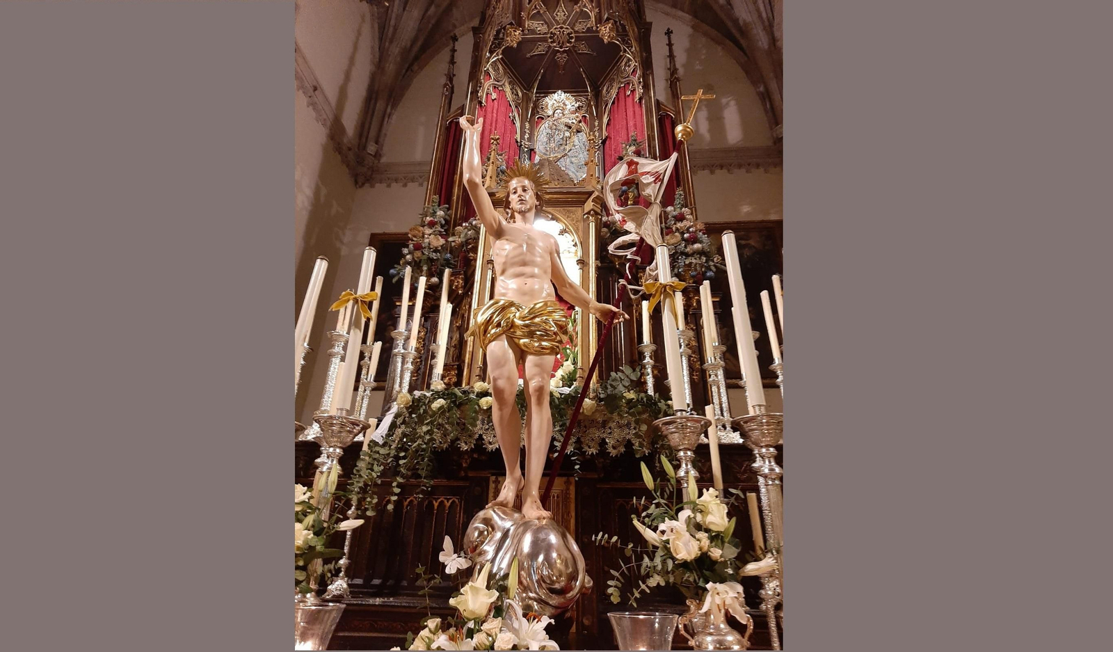 La nueva imagen de Jesús Resucitado de Tarifa.