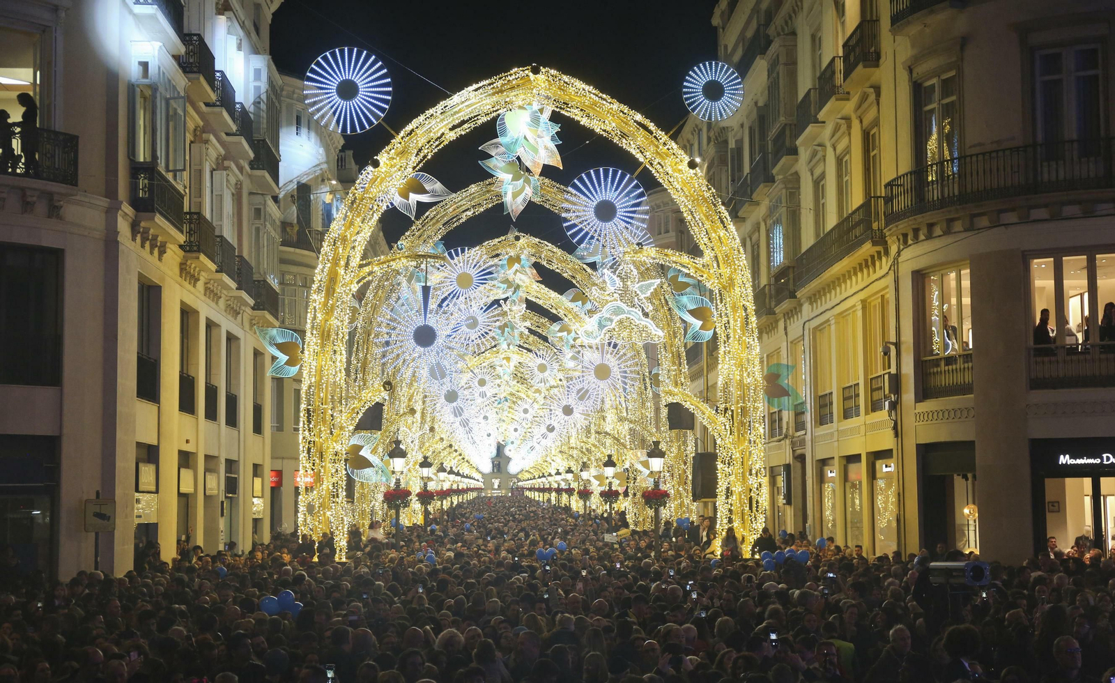 Las fotos de las luces de Navidad en Málaga Las fotos de las luces de Navidad en Málaga