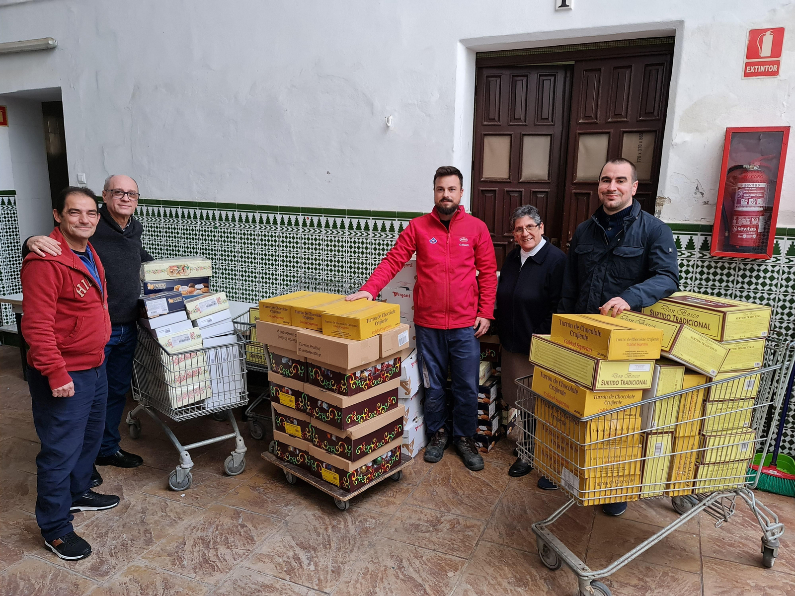 Solidaridad de Tubesan con el Comedor El Salvador.