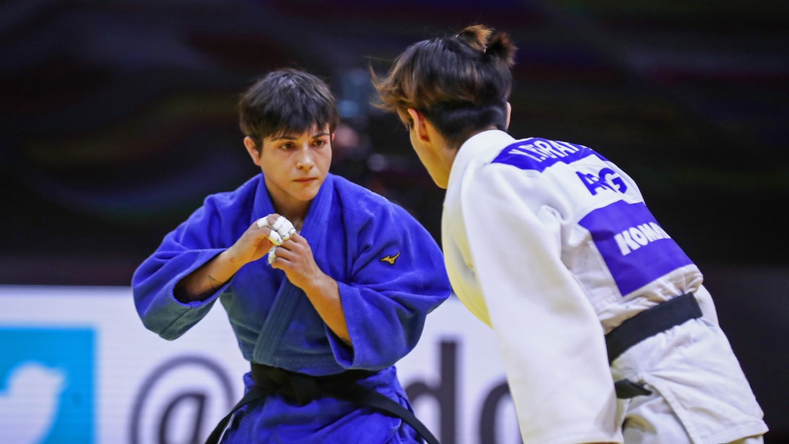 Julia Figueroa, en un combate del reciente Mundial de Budapest.