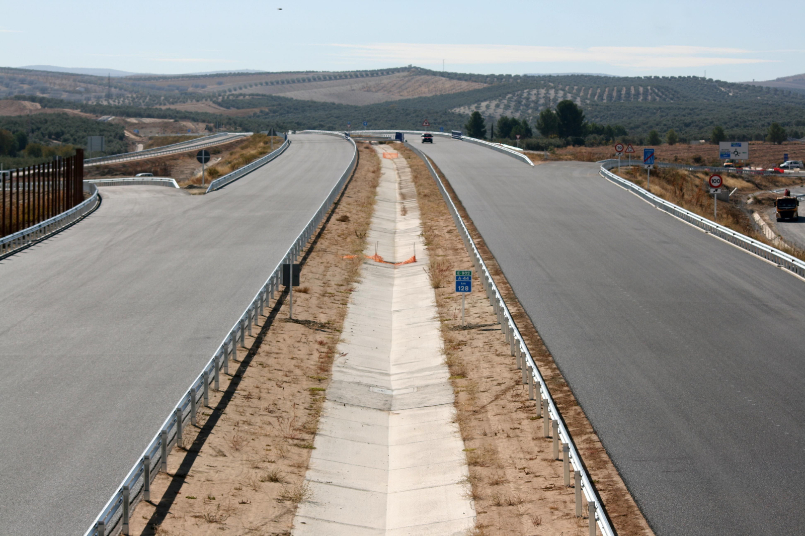 Fotos de la recta final de las obras de la Segunda Circunvalación de Granada