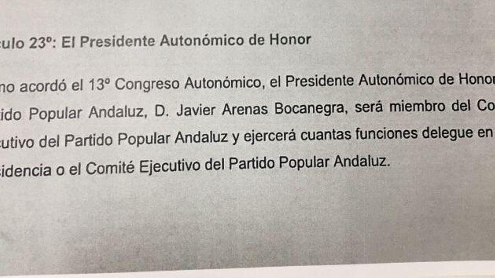 El texto aprobado en el congreso de 2017