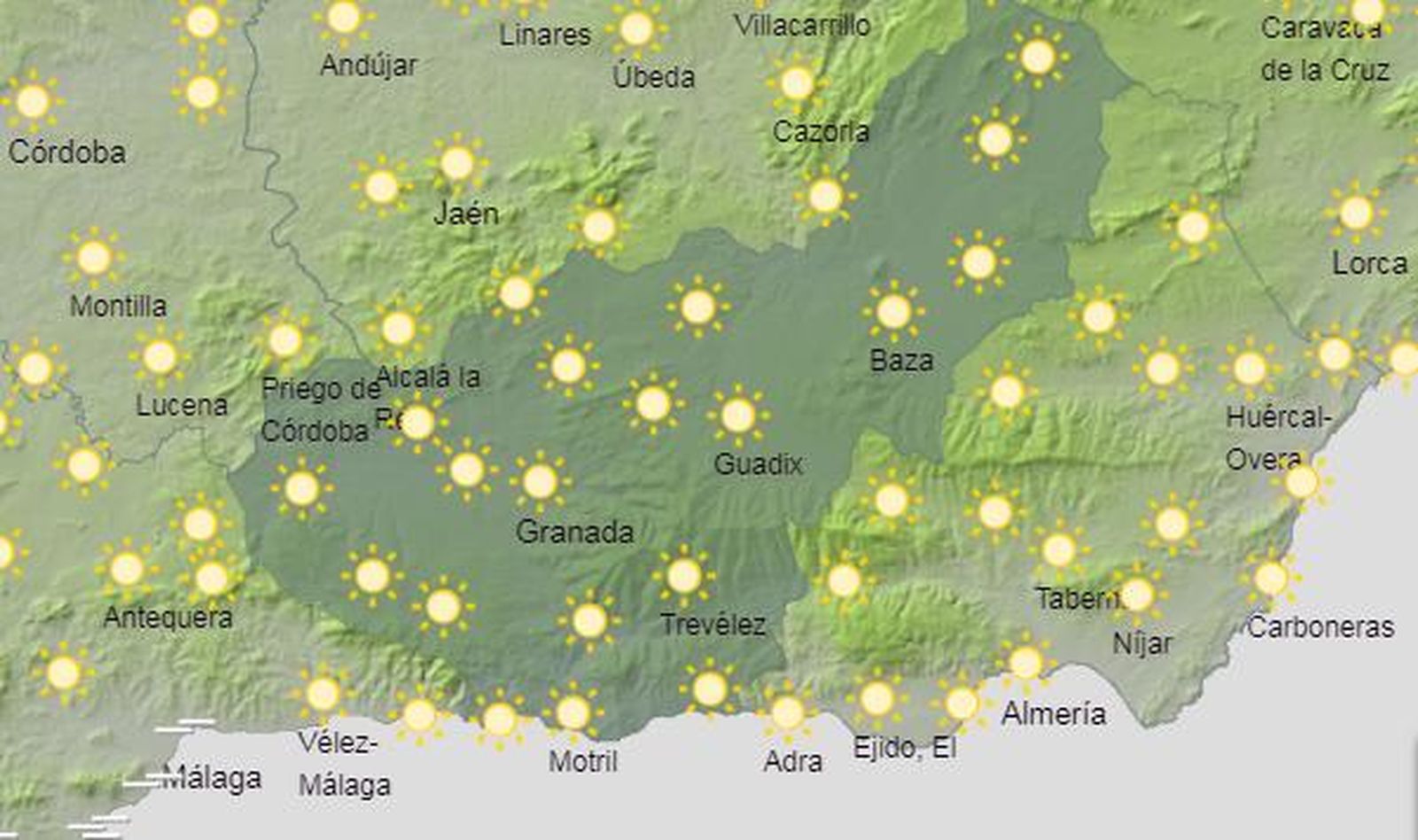 Tiempo en Granada | Puede que en la sombra siga haciendo calor