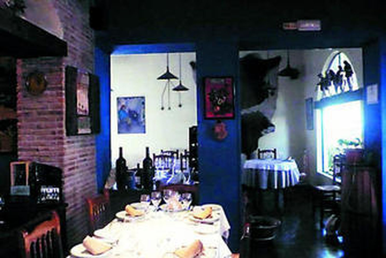 Imagen del comedor de restaurante Martín Fierro.