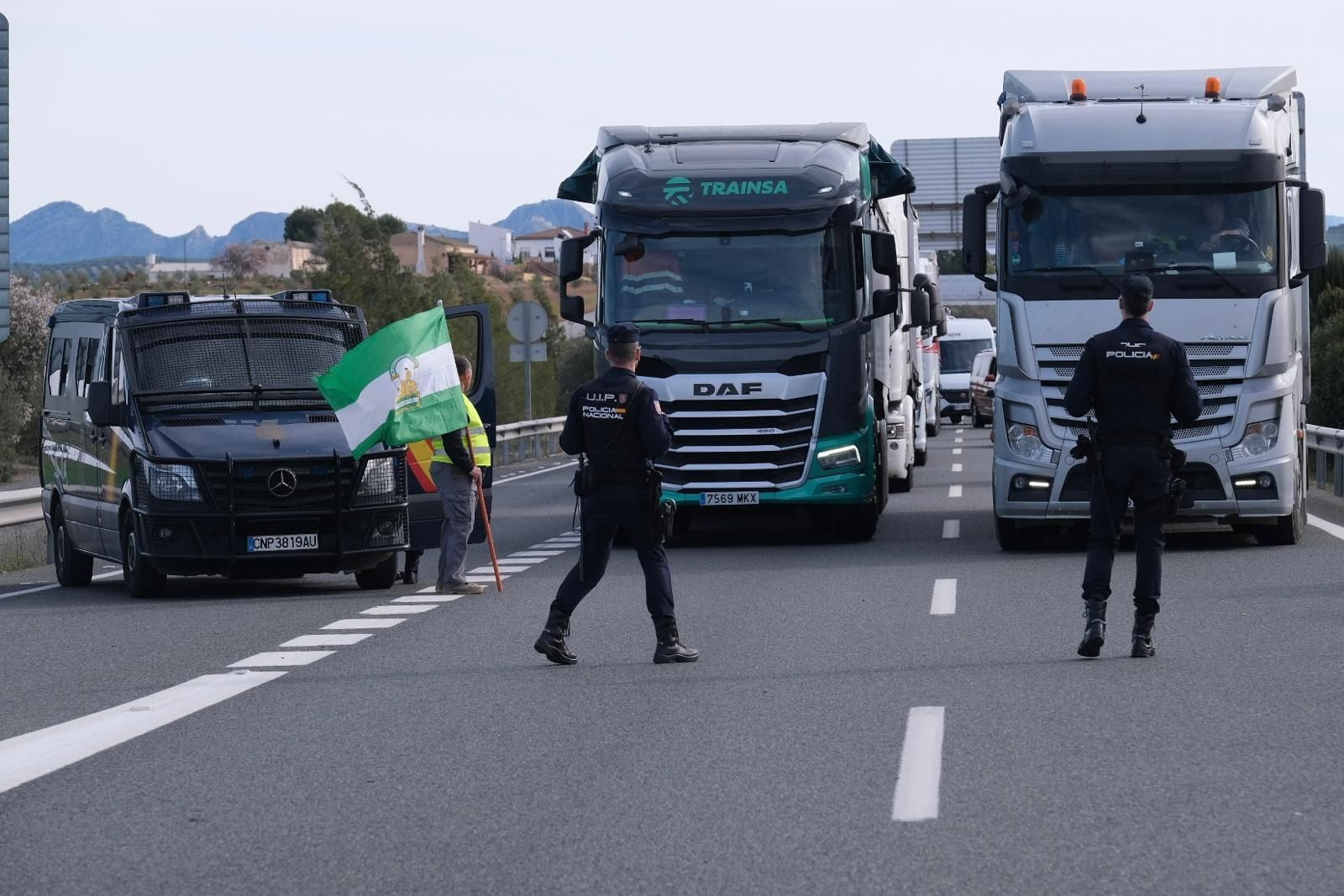 Tractorada en Málaga, la manifestación de los agricultores en fotografías
