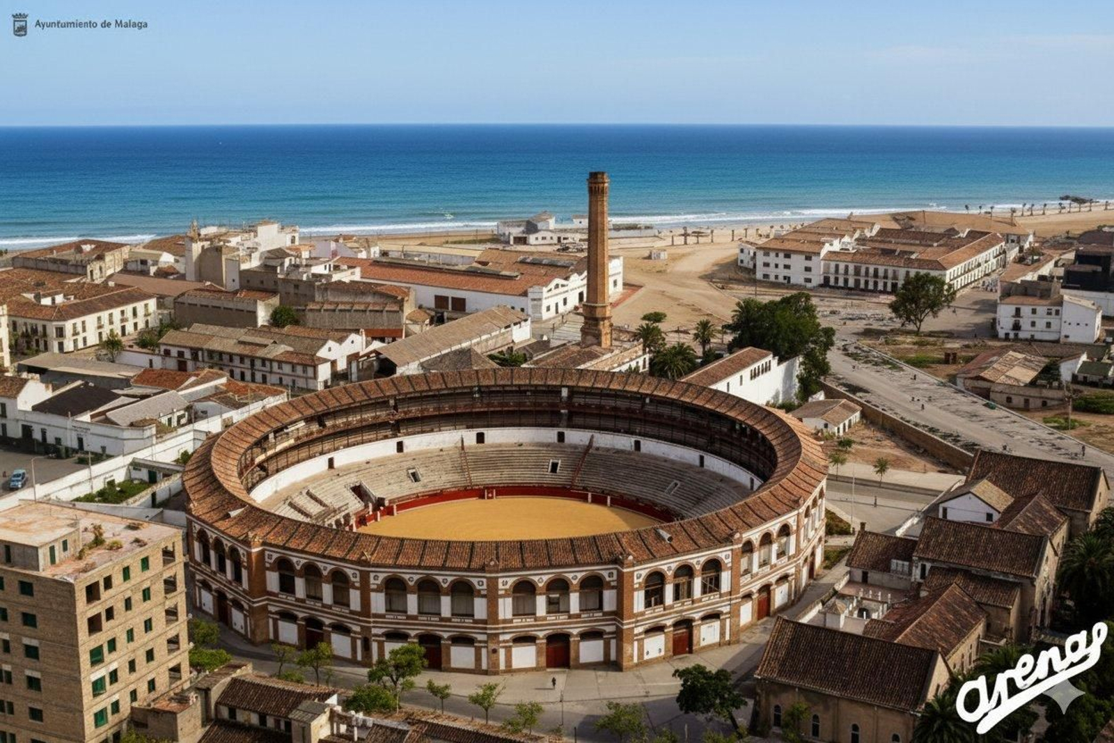 Plaza de Toros de la Malagueta en 1950