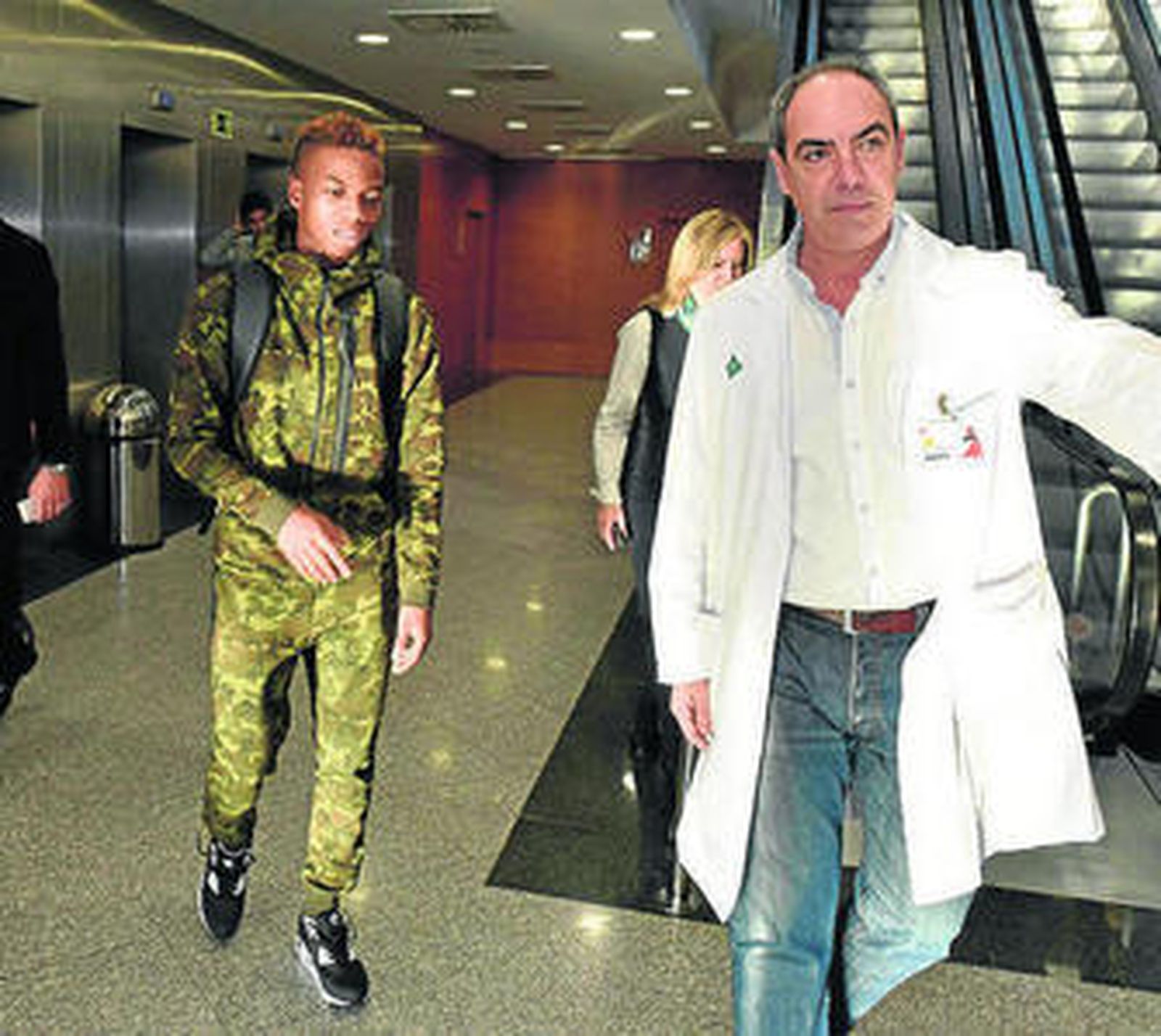 Musonda, en el Hospital Nisa para el reconocimiento médico.