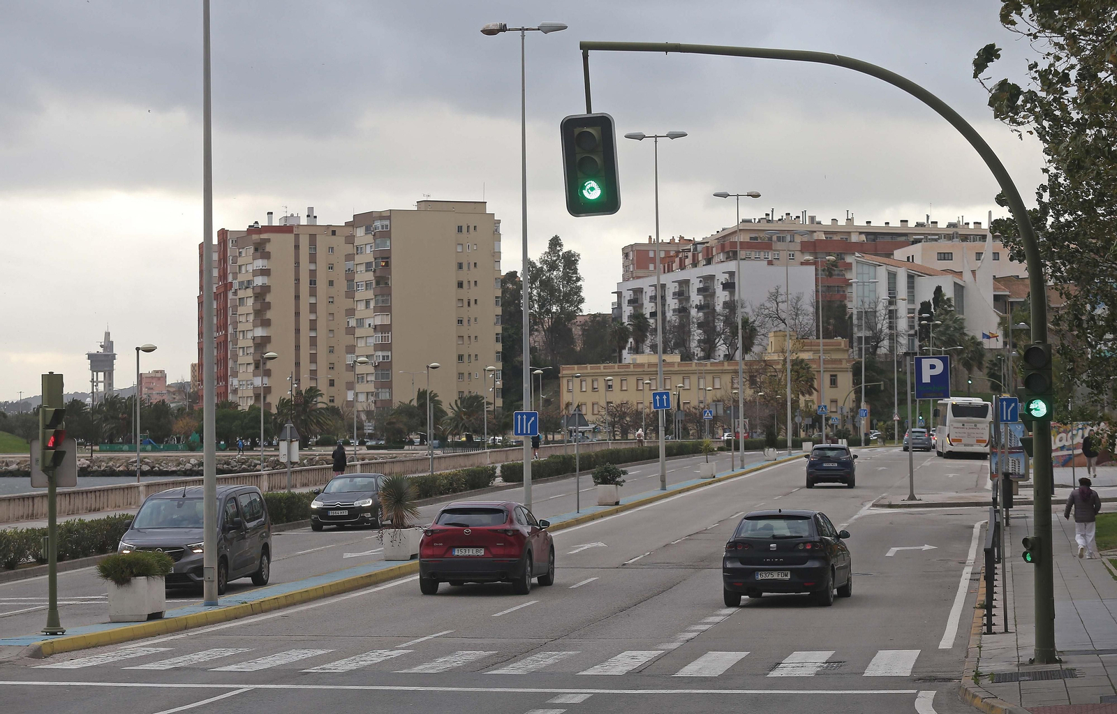 Fotos de los efectos del temporal de viento en Algeciras