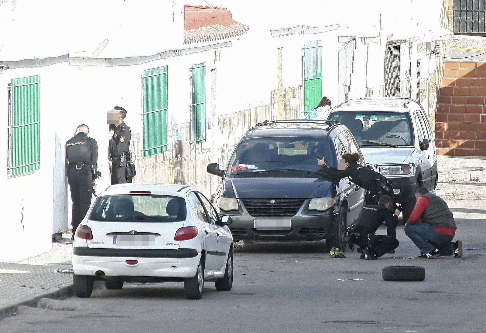Operación antidroga en la barriada de El Saladillo de Algeciras