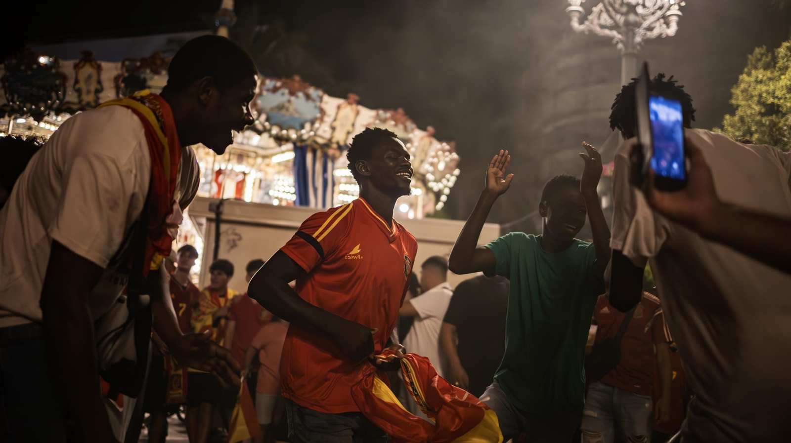 Imágenes de la celebración en Jerez del triunfo de España en la Eurocopa