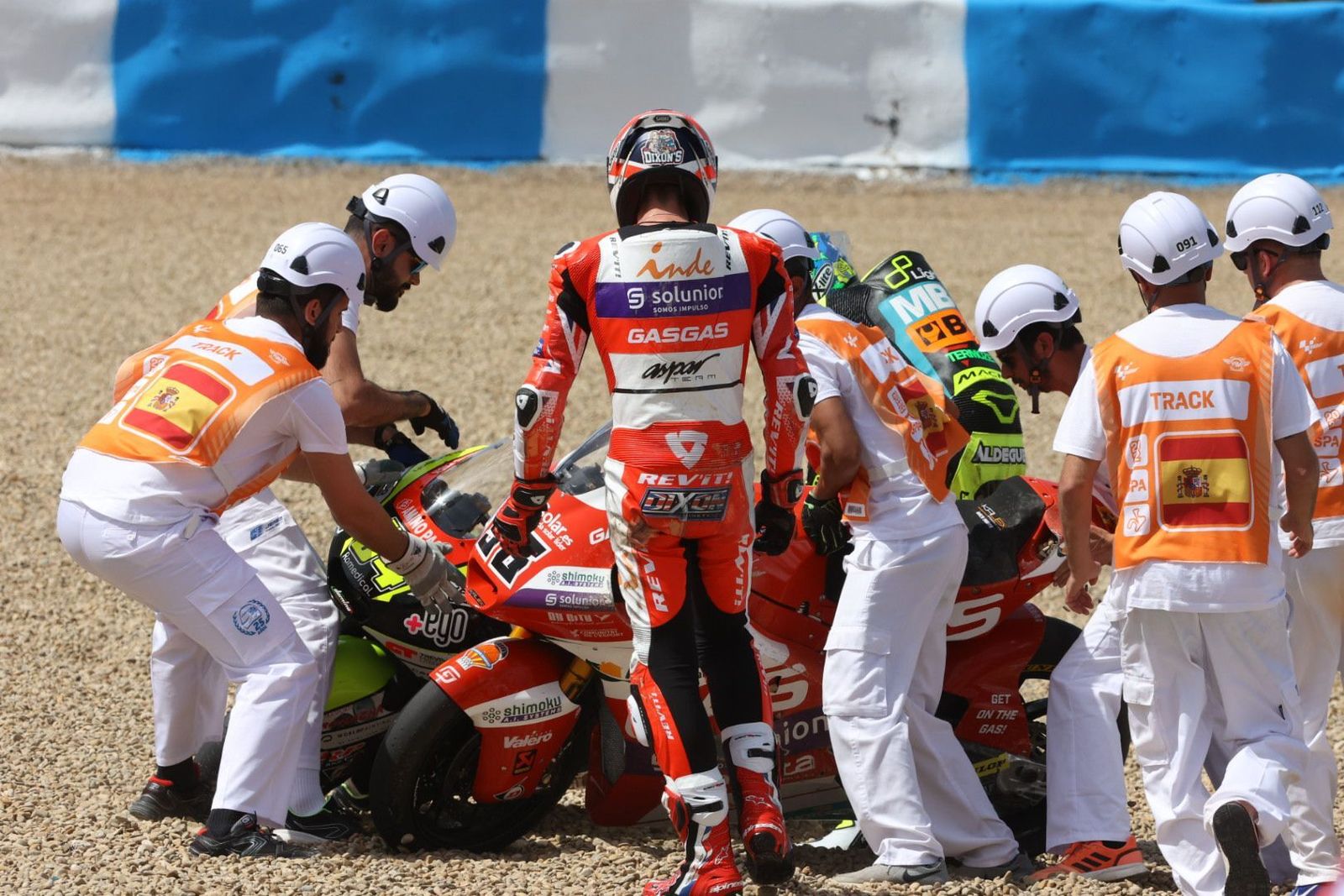 Moto2: Así fue la caída entre Dixon y Aldeguer