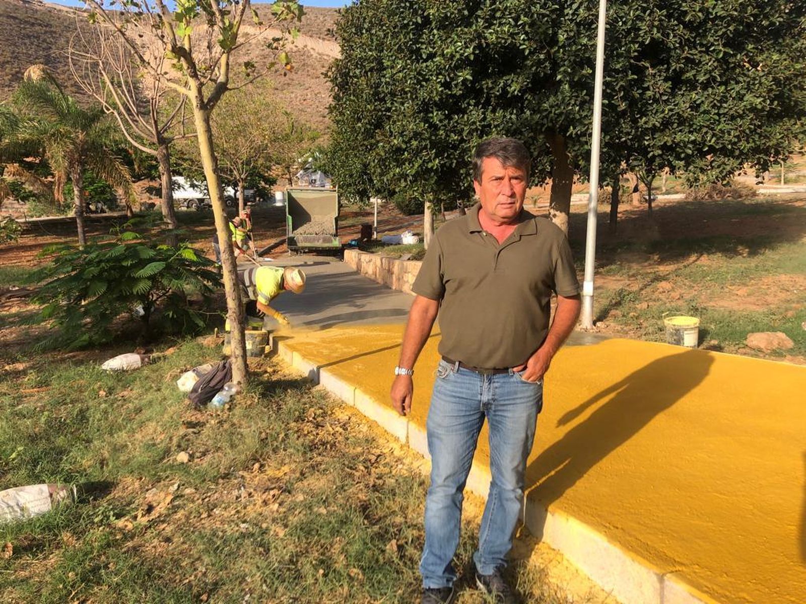 Avanzan las obras de reforma del Parque del Romeral de Castell de  Ferro