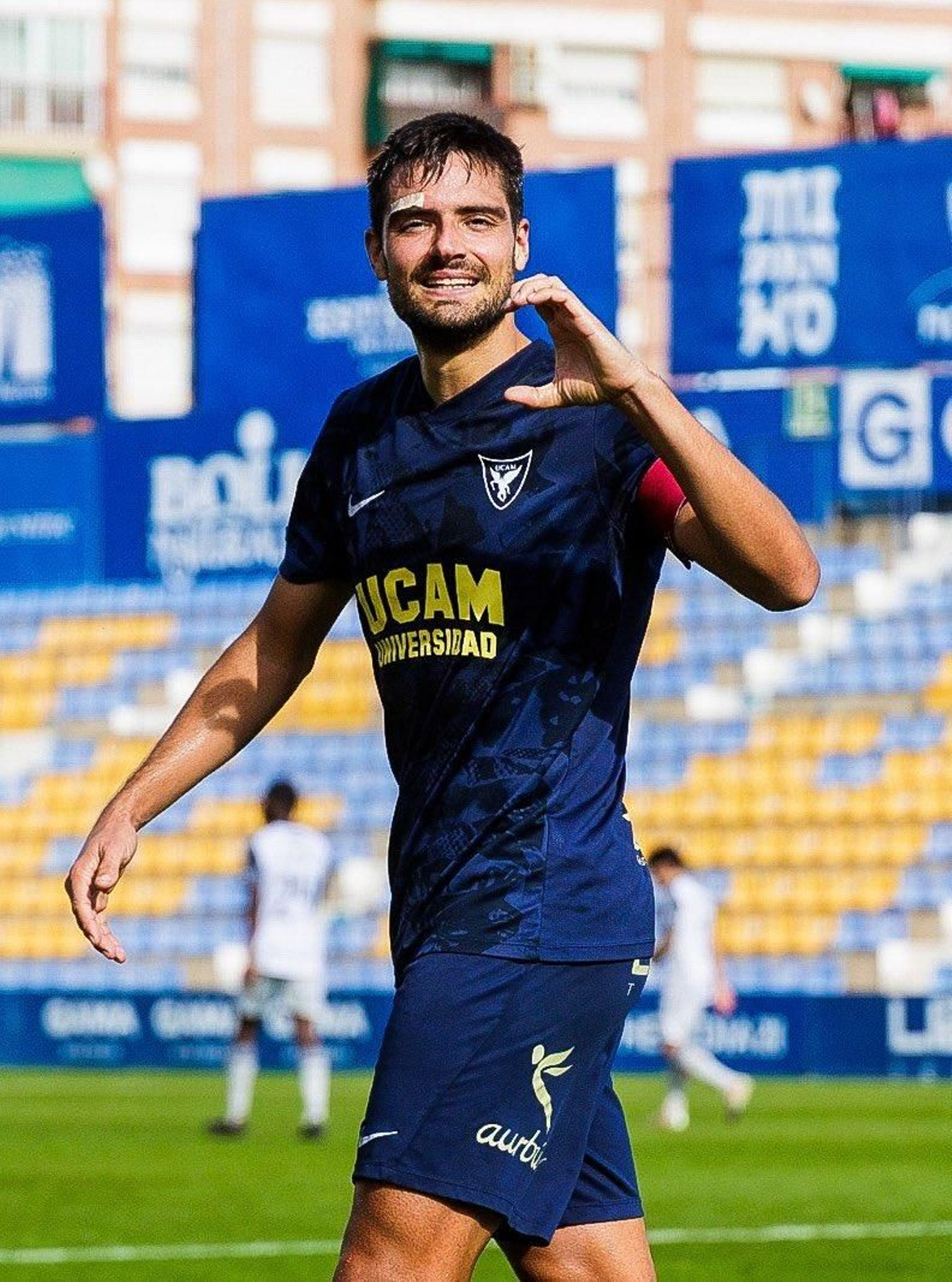 Javi Ramírez celebra el 1-0 al Deportivo.