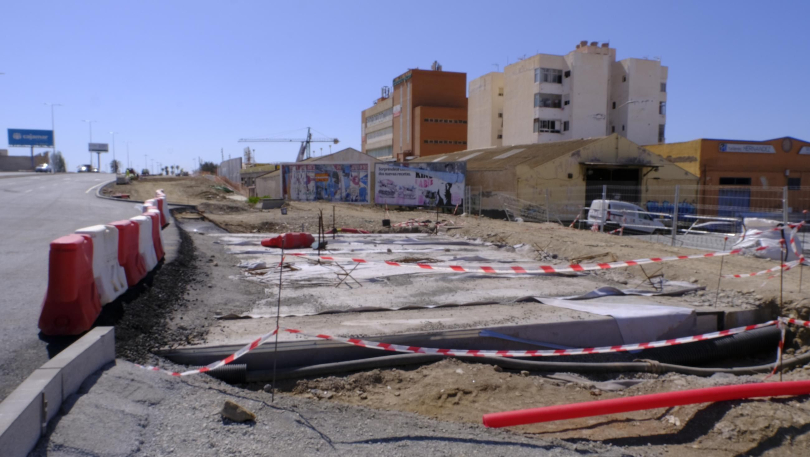 Las obras del soterramiento en Almería, en imágenes
