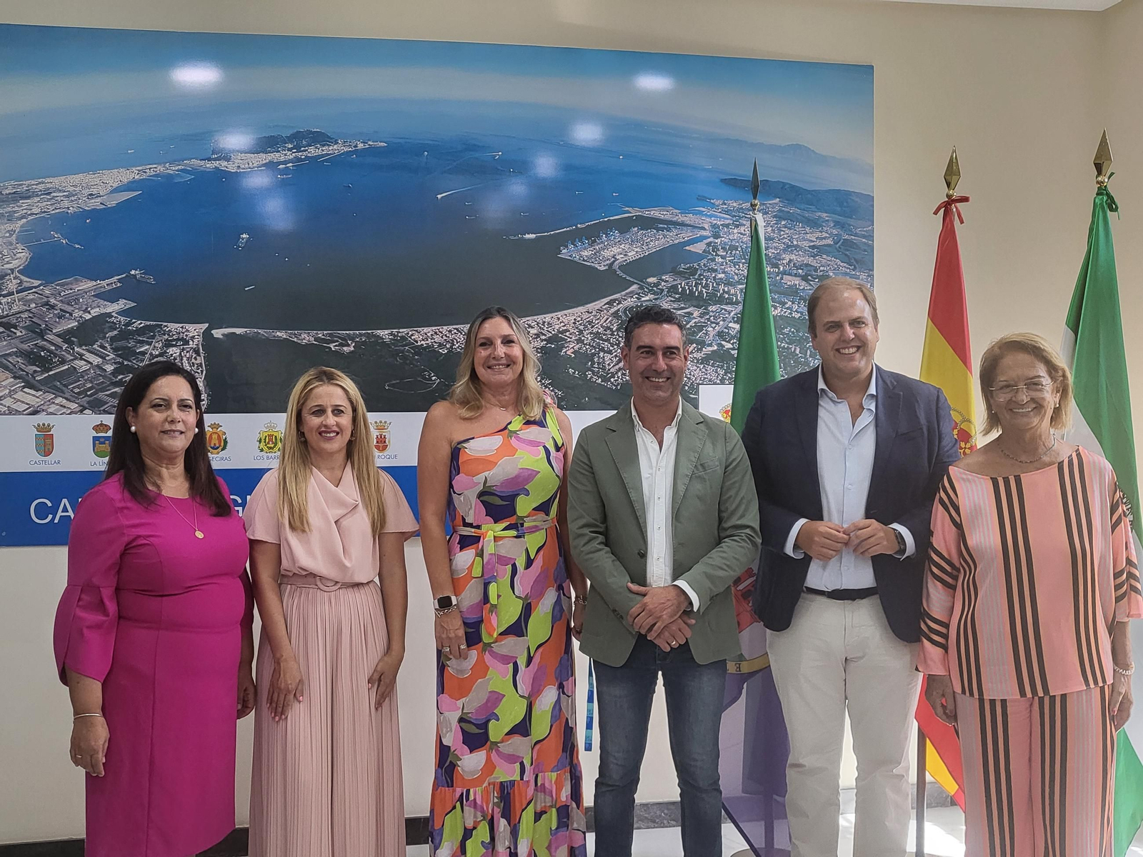 El equipo de gobierno de la Mancomunidad del Campo de Gibraltar.