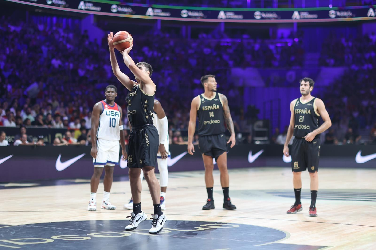 Las imágenes del España-Estados Unidos en el Martín Carpena