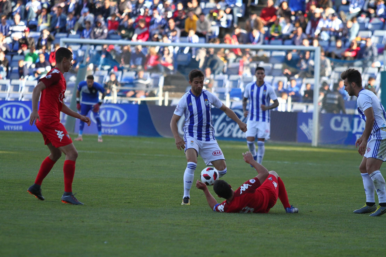 Imágenes del encuentro entre el Recreativo de Huelva y el San Fernando