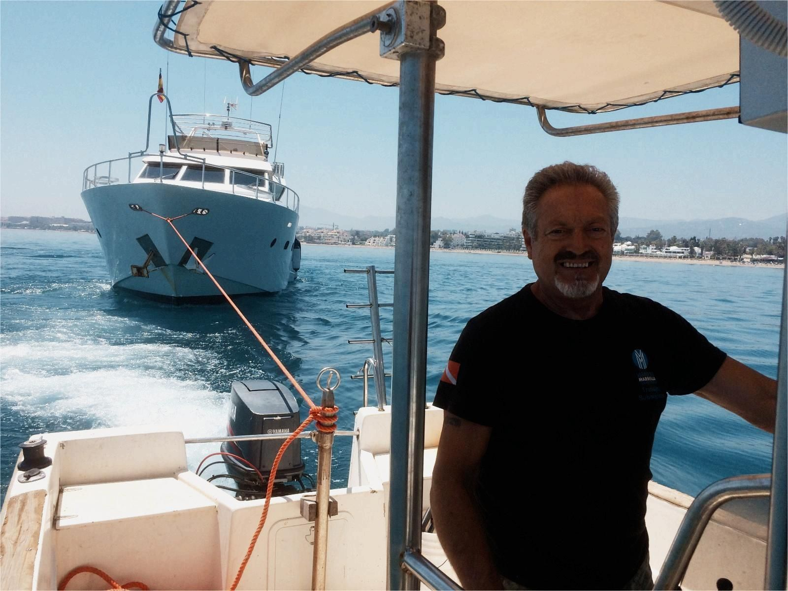 Pepe López, el buzo de Marbella.