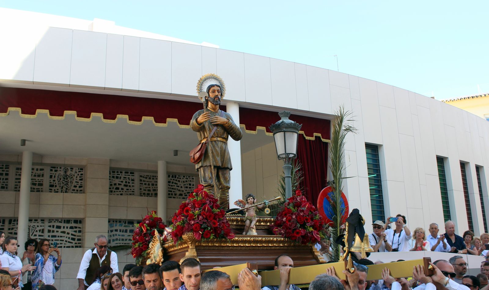 La imagen del Patrón de Estepona, San Isidro Labrador.
