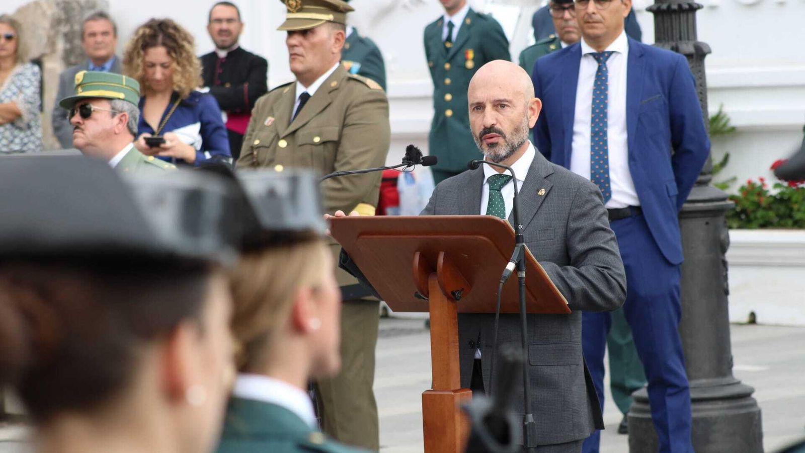 El subdelegado durante su intervención.