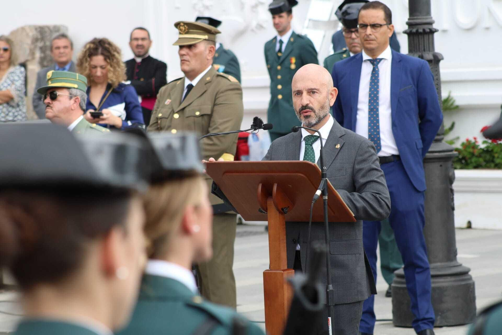 El subdelegado durante su intervención en la celebración del año pasado.