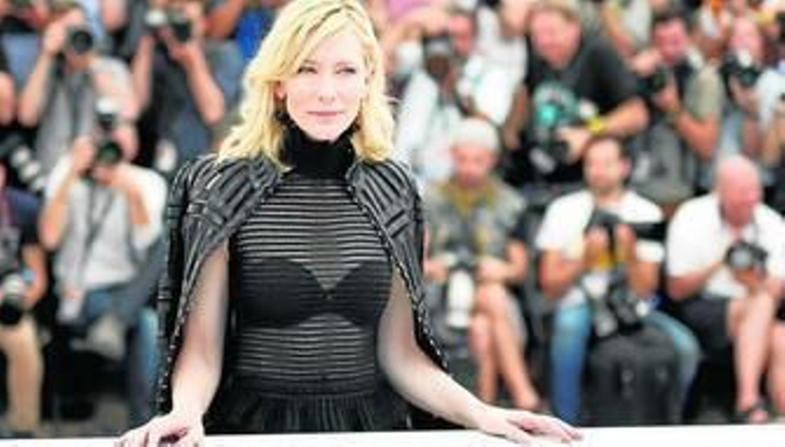 Cate Blanchett, ayer, en la presentación de 'Carol' en Cannes.