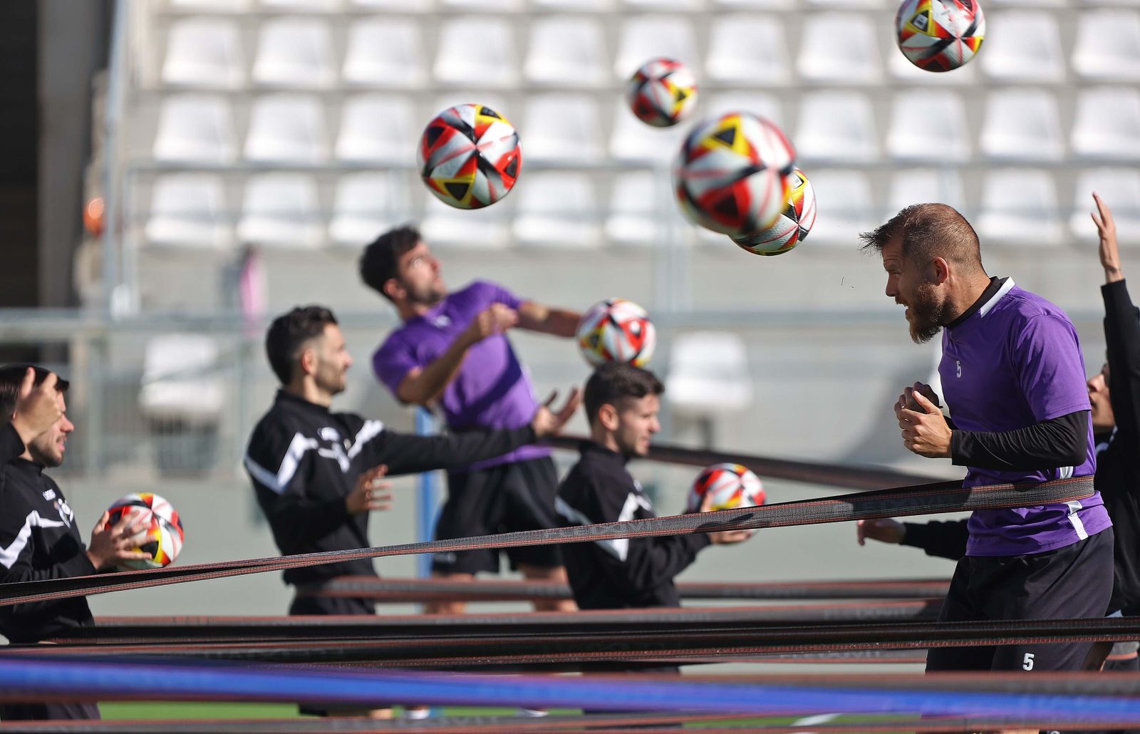 Fotos del entrenamiento de la Balona