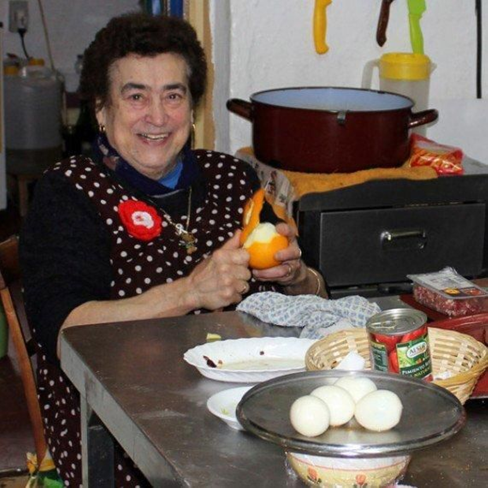 Pepa Baeza en su cocina.