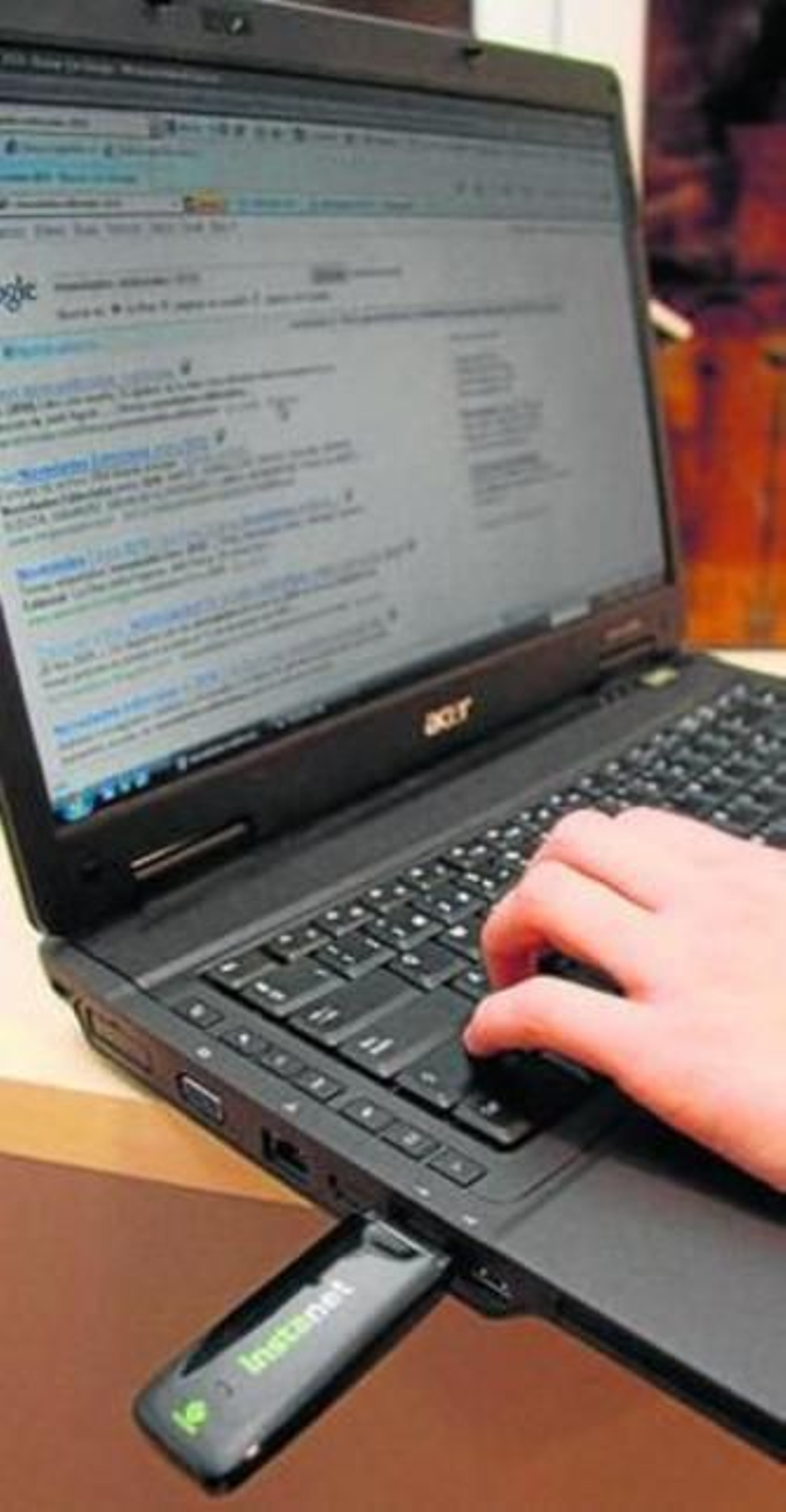 Conexión a internet con el módem USB de Instanet.