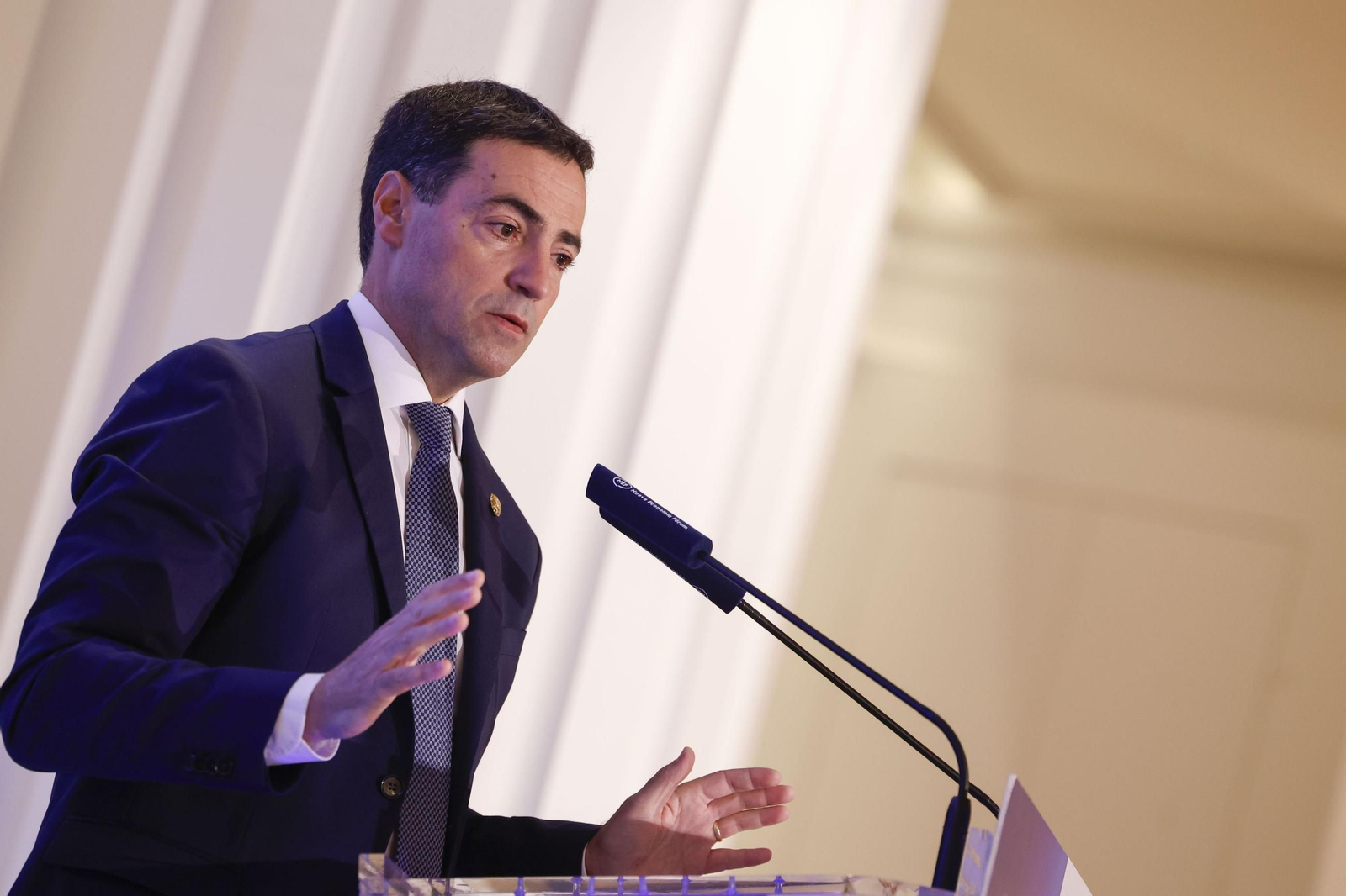 El lehendakari vasco, Imanol Pradales, este miércoles en una intervención pública.