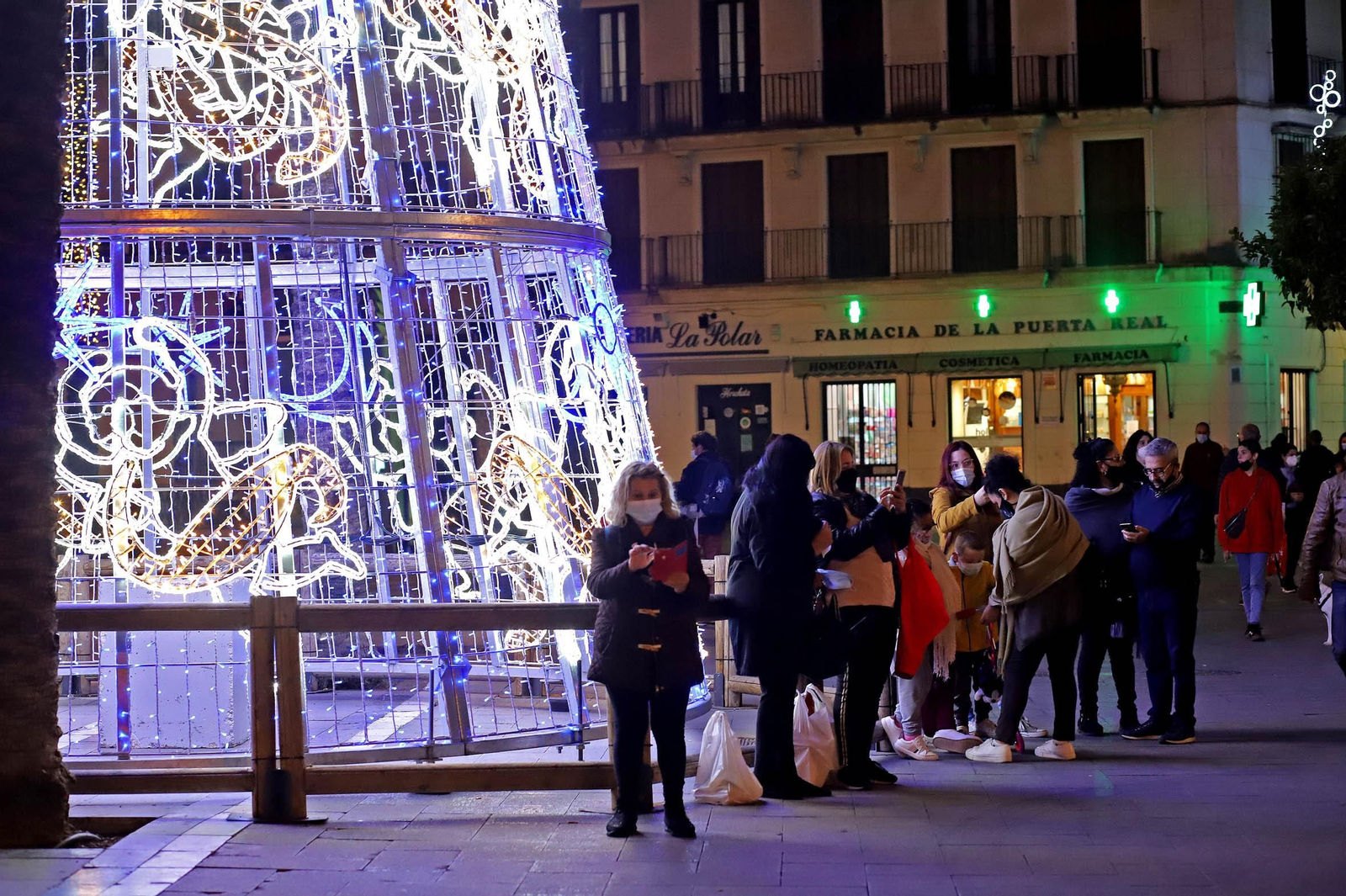 Encendido del alumbrado de Navidad 2020 en Jerez